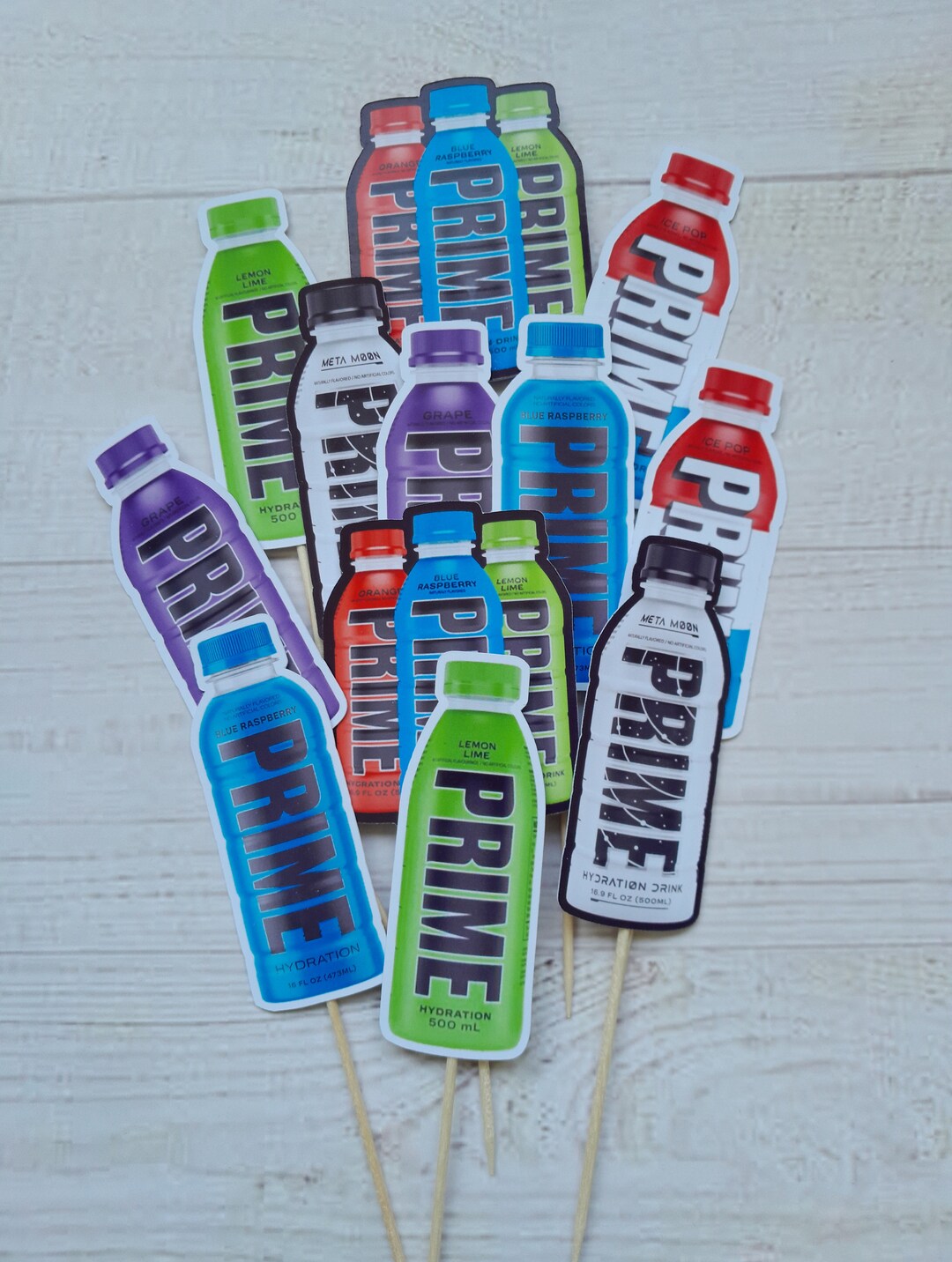 Prime Cupcake Toppers Teen Birthday Teen Party Prime Drink Etsy UK