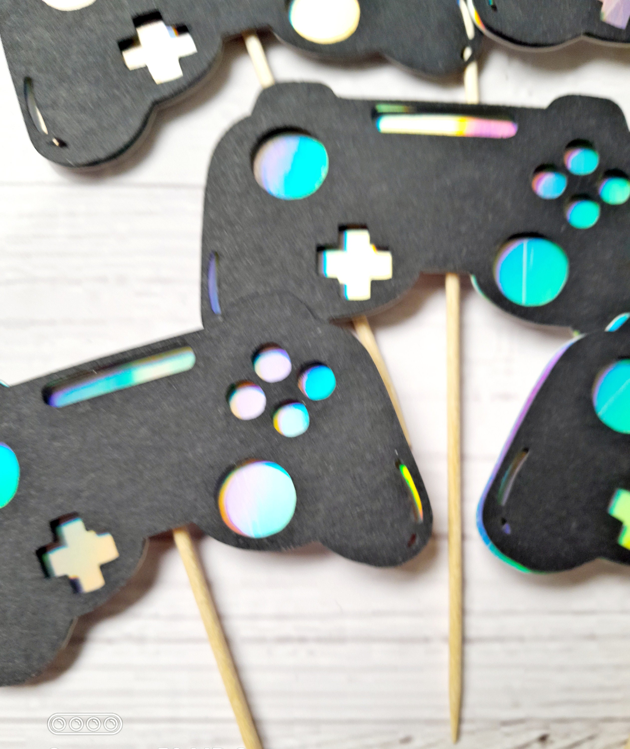 Gaming Cupcake Toppers 12 Pack Controller Cupcake Toppers Teen - Etsy