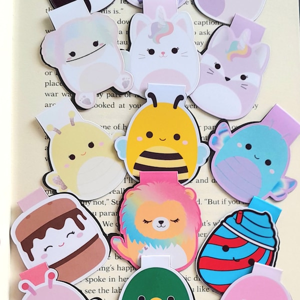 Squishmallow Bookmark Magnetic gift reading