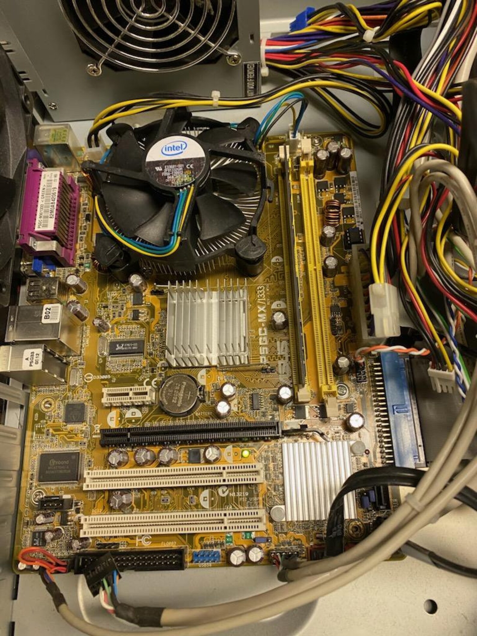 Asus P5GC-MX/1333 2.6 GHz Core 2 Duo with support disk and | Etsy