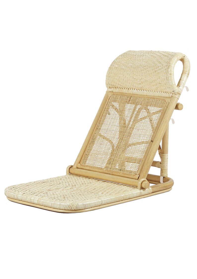 Rattan Beach Chair the Resol Lounger Etsy