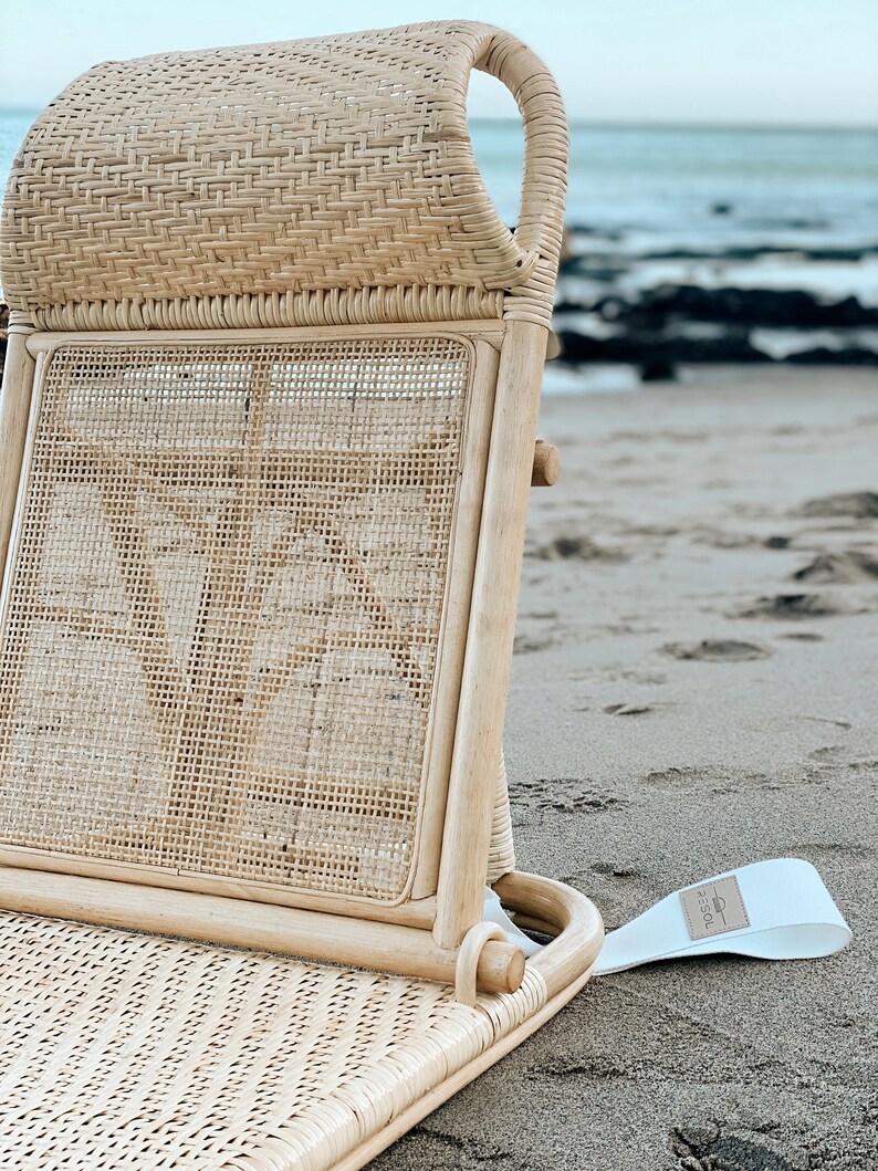 Rattan Beach Chair the Resol Lounger Etsy