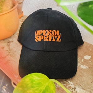 Aperol Spritz Mom & Dad Hat Retro Vintage Kappe Cap Holy Aperoli Aperol Cap Mütze Baseballcap Basecap Damen Herren Unisex Ramen Bild 4