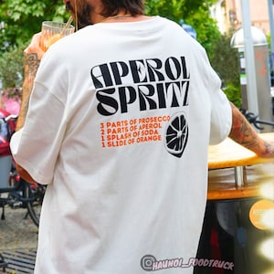 Aperol Spritz Shirt T-Shirt Cotton Unisex Holy Aperoli Vintage Shirt Gift Birthday Cocktail Aperol Shirt Men Women Drinks image 2