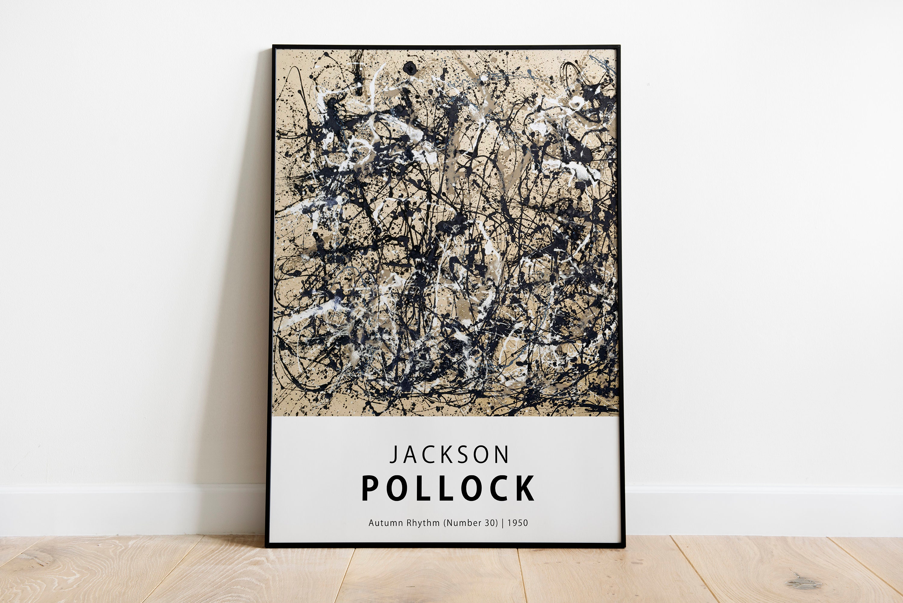 Jackson Pollock Autumn Rhythm number 30 1950 Exhibition - Etsy UK