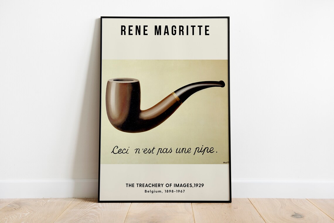 Rene Magritte the Treachery of Images 1929 Pipe Rene Etsy