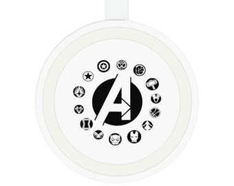 Avengers Quake Wireless Charging Pad. Customized charging pad for IPhones and Android. Gift for him.