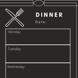 Dinner calendar