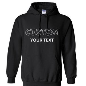 Custom Embroidered Hoodie, Custom Text Letters Hoodies, Personalized Embroidered Hoodies, Customized Embroidery Shirt, Gift for Thanksgiving