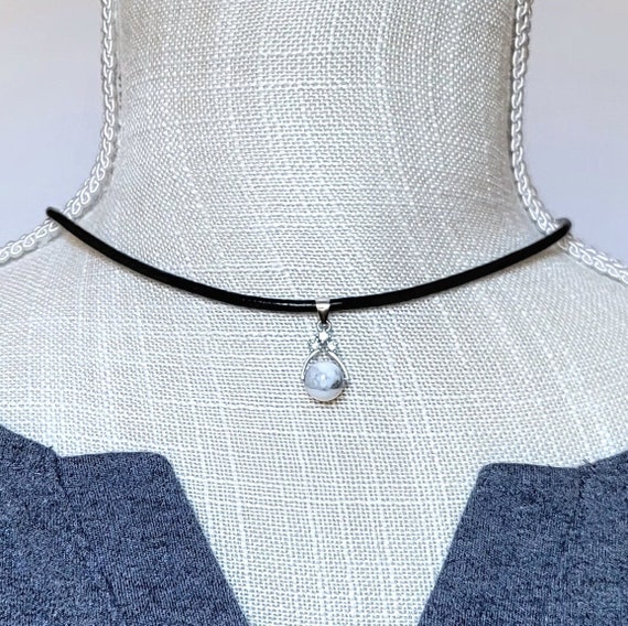 Leather Necklace With Pendant Women 