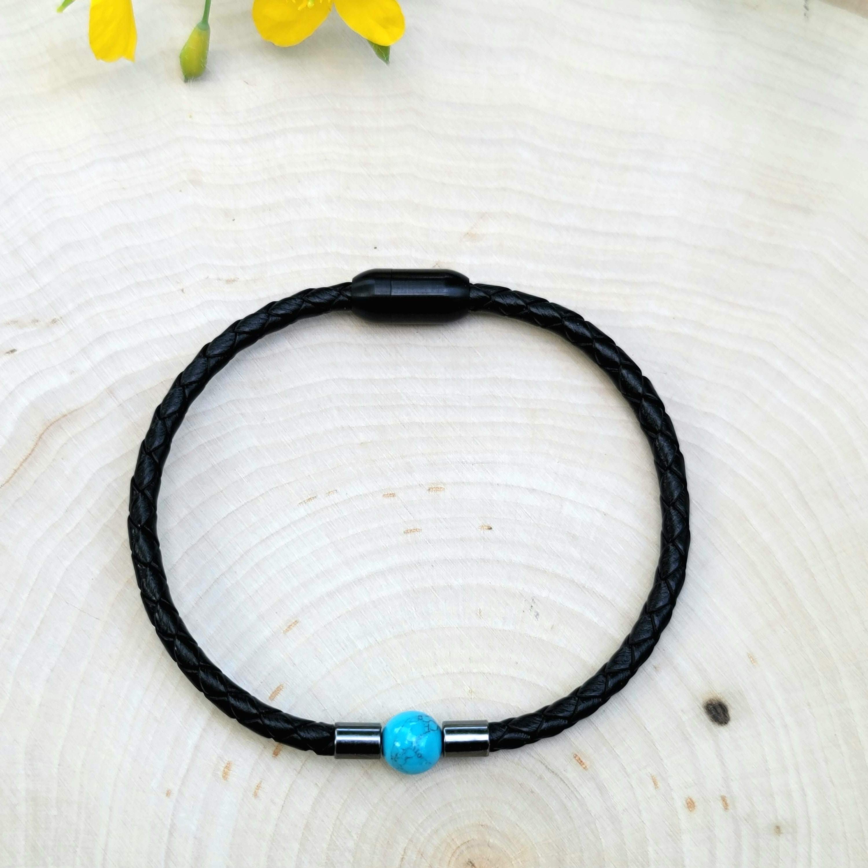 Men's Leather Bracelet Women Leather Bracelet Etsy