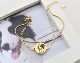 Custom Dog Charm Bracelet I Dog Bracelet I Dog Memorial I Personalized Pet Jewelry I Pet Memorial I Dog Gifts For Her I Christmas Gift