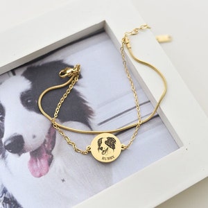 Custom Dog Charm Bracelet I Dog Bracelet I Dog Memorial I Personalized Pet Jewelry I Pet Memorial I Dog Gifts For Her I Christmas Gift