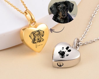 Dog Urn Necklace, Pet Urn Keepsake, Pet Memorial Gift, Dog Memorial, Pet Loss Keepsake, Dog Memorial Jewelry For Women