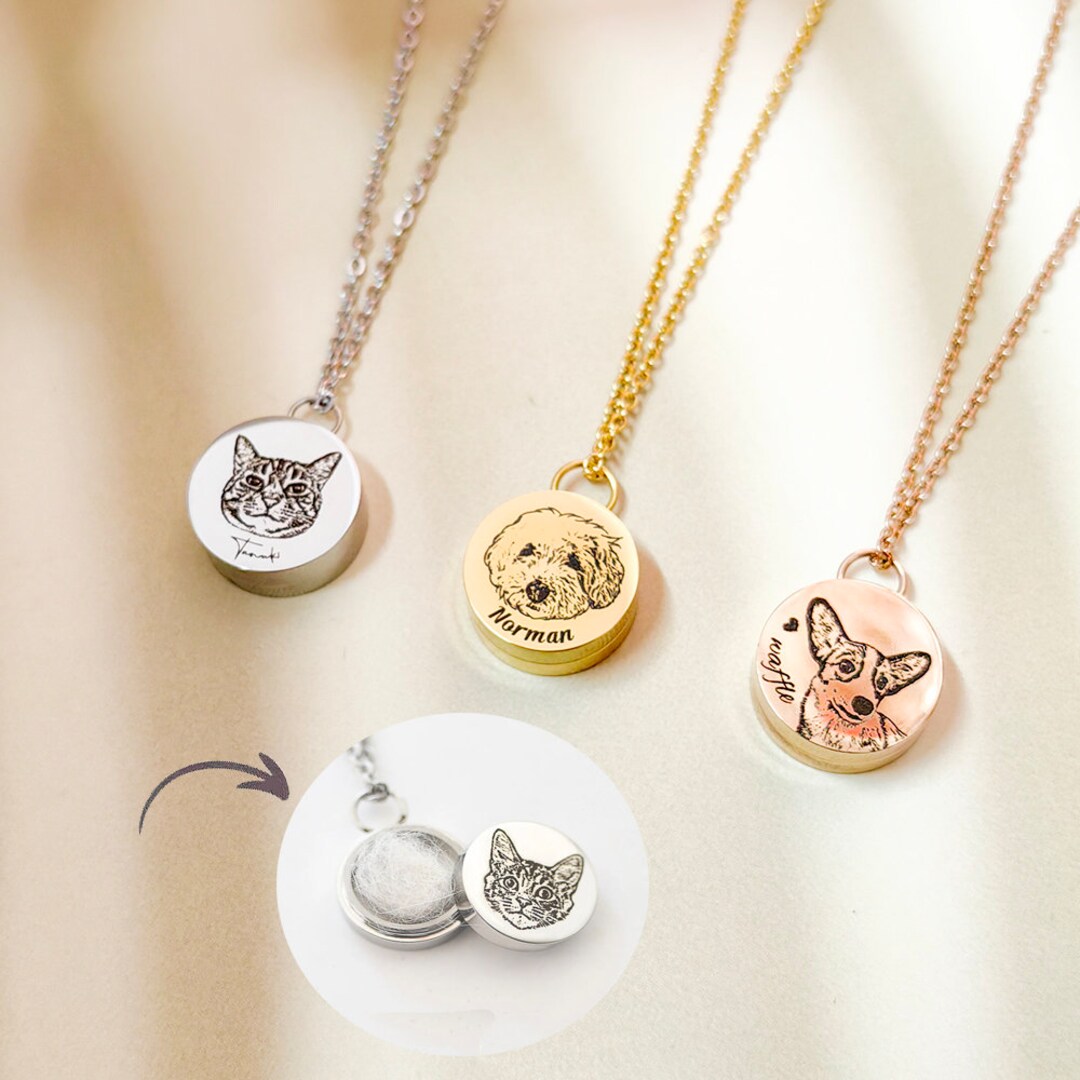 Custom Pet Fur Necklace, Pet Hair Keepsake, Dog Hair Memorial, Hair