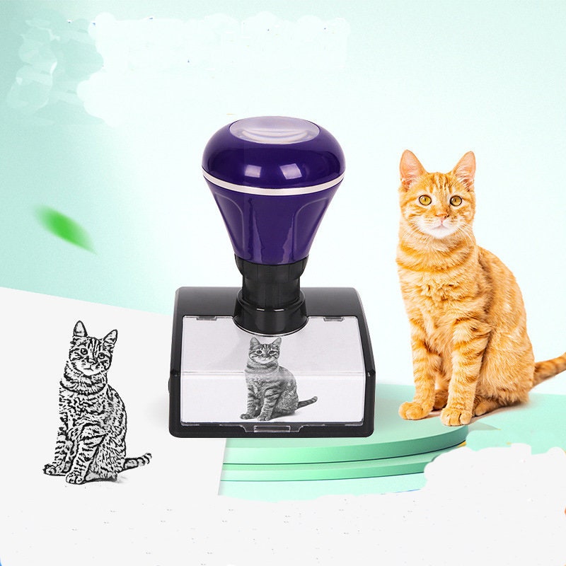 Custom Pet Stamp - Personalized Cat Memorial Stamp for Pet Loss - Unique Gift for Pet Lovers