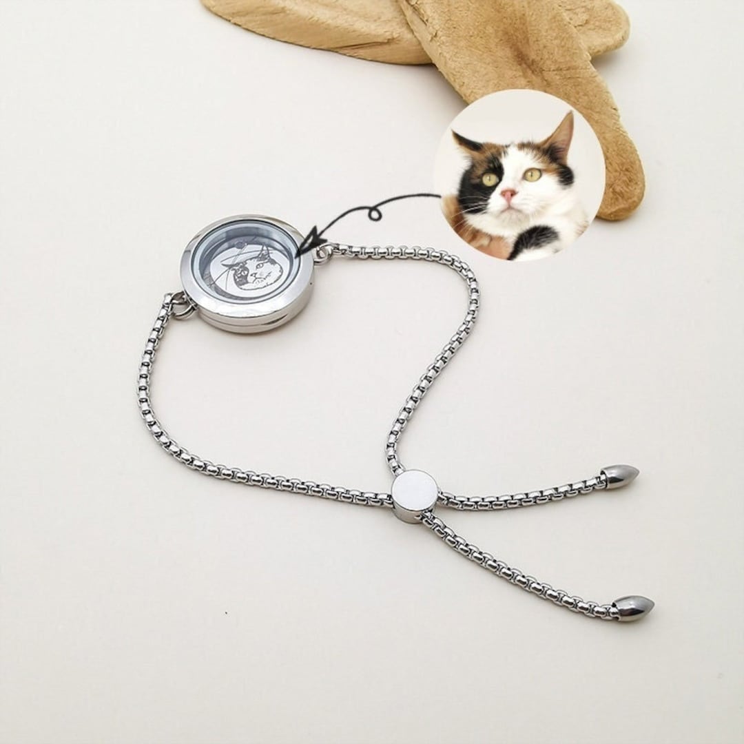 Custom Pet Memorial Bracelet, Dog Hair Keepsake, Pet Fur Jewelry, Dog