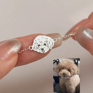 Custom Dog Charm Bracelet I Dog Bracelet I Pet Memorial Gift I Dog Jewelry I Christmas Gifts For Her Pet Loss I Sterling Silver Bracelet