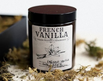 French Vanilla Soy Wax Scented Candle, Aromatherapy Candle, Home Fragrance