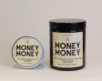 Money Soy Wax Scented Candle, You’re Already Winning, Abundance Candle, Prosperity, Vintage Candle, Gift Candle, Soy Wax Candle, Amber Jar