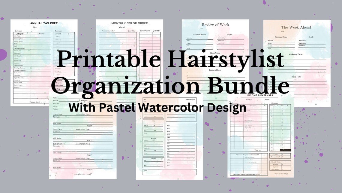 The Complete Hairstylists Daily Weekly Monthly Planner Etsy