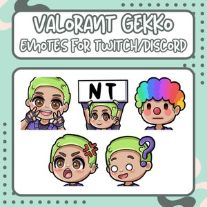 Valorant Gekko Emotes for Twitch and Discord