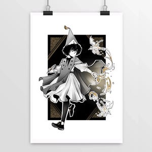Agathe Atelier des Sorciers- Tirage Art carte & Poster