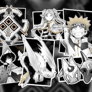 Pop Culture stickers - Arcane / Frieren / Outer Wilds / Atelier des Sorciers / Dragon / League of Legends /Naruto