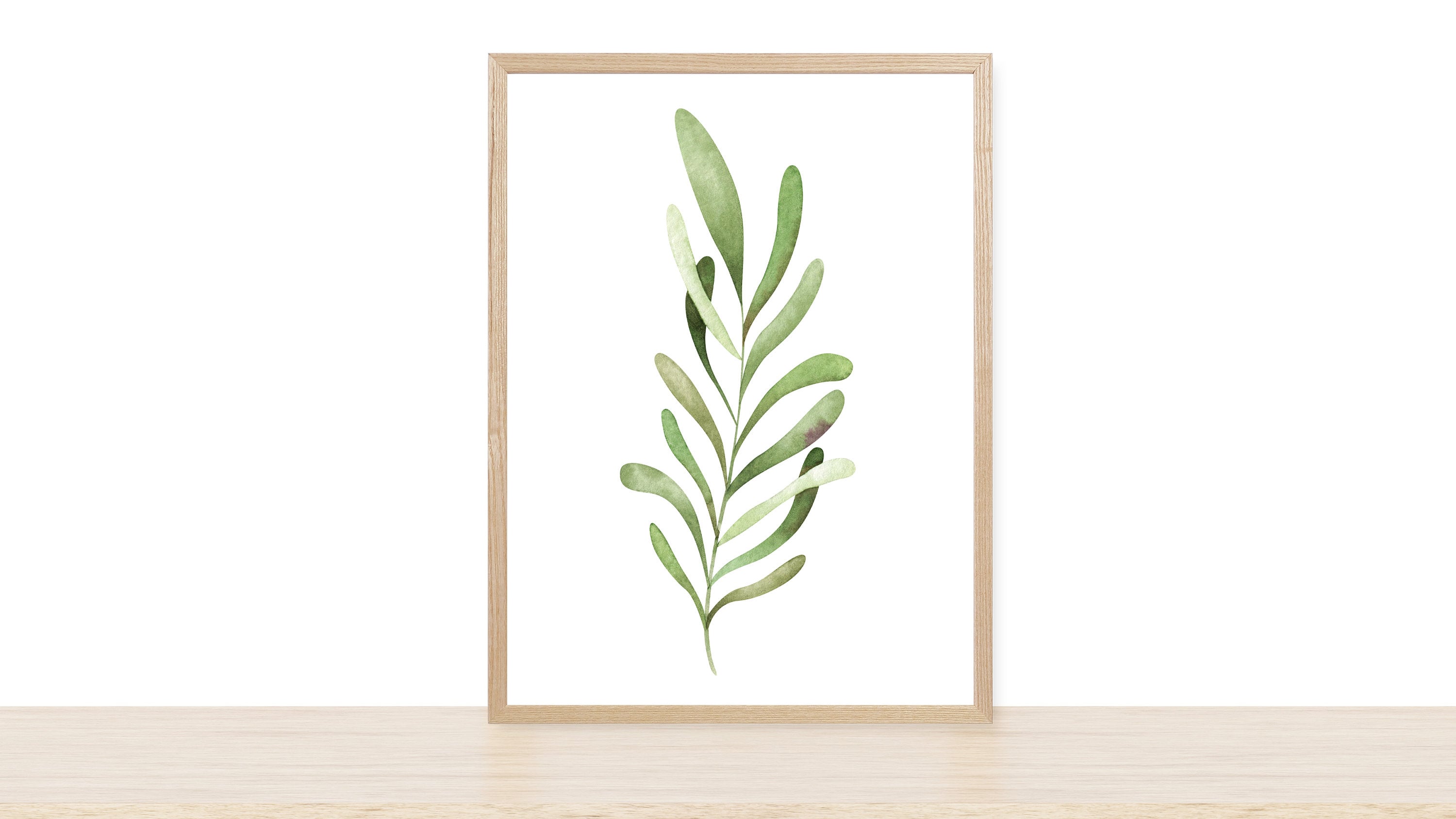 Greenery Wall Art Digital Download Printable Wall Art Home Etsy
