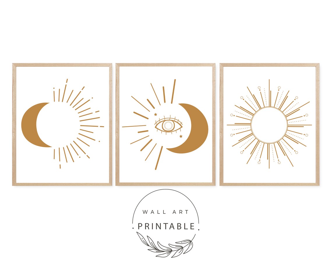 Celestial Printable Art Prints Digital Download Printable | Etsy