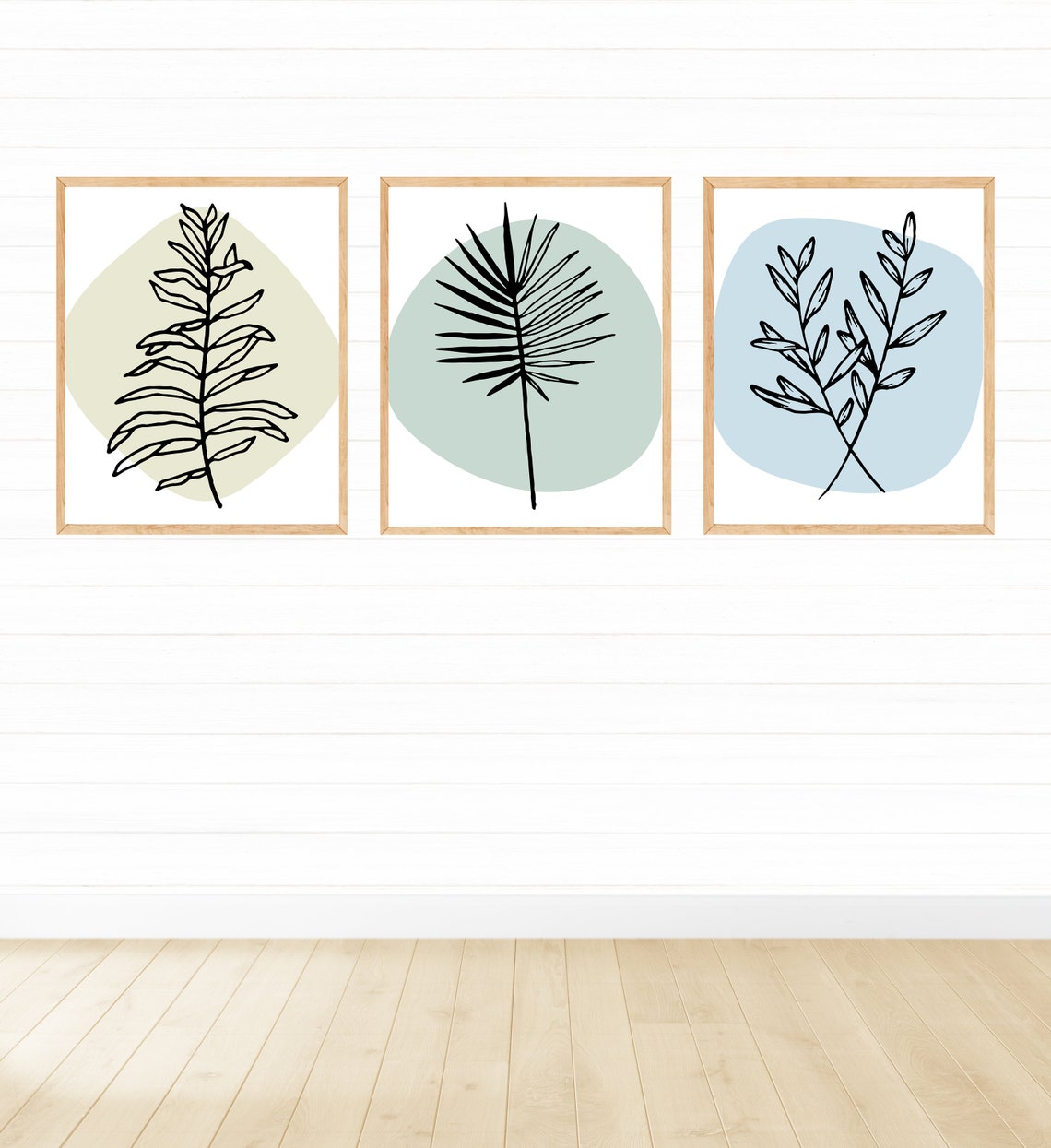 Floral Printable Wall Art Set of 3 Digital Download Home | Etsy