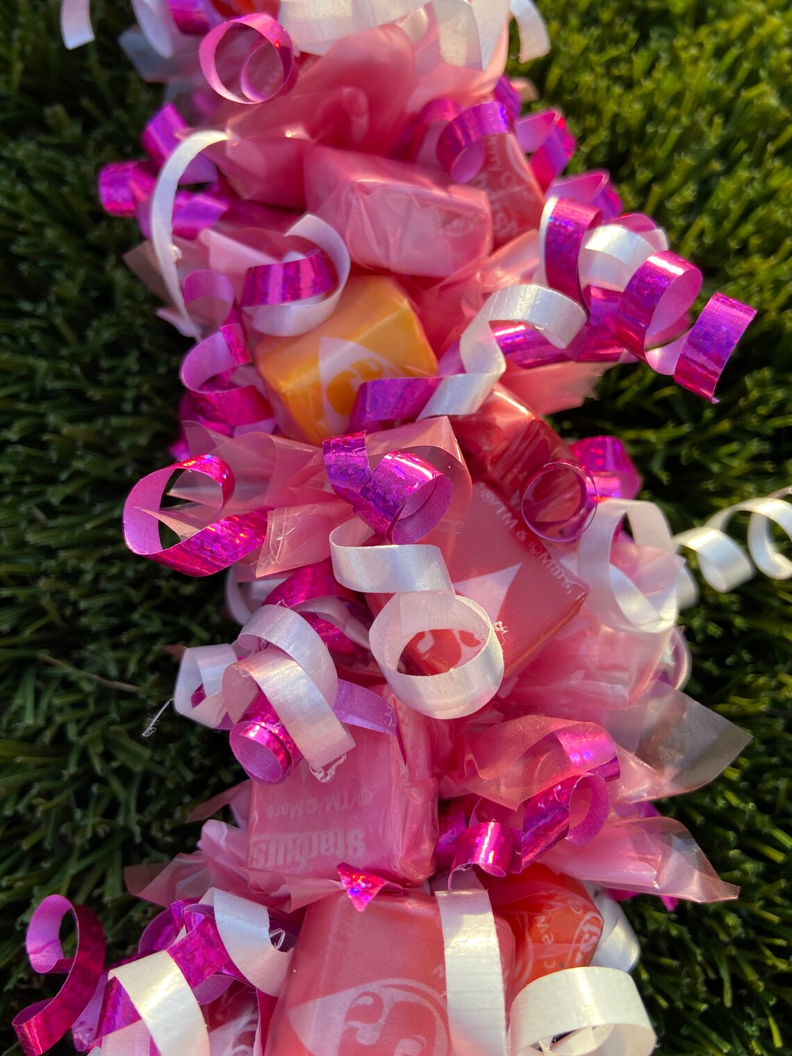 Kids pink lei starburst lei candy lei kids lei Etsy