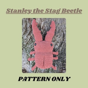 PATTERN ONLY - &quot;Stanley the Stagbeetle&quot; crochet amigurimi pdf pattern