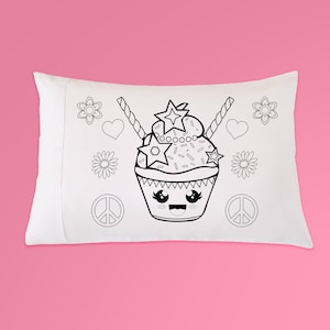 22 Personalized Children's Kids Coloring Pillowcases