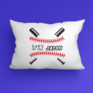 Personalized Baseball Pillow Case