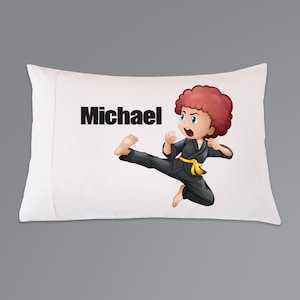 Tae Kwon Do Pillowcase, Martial Arts gift for Child, Karate Bedding, Birthday Gift for Boy