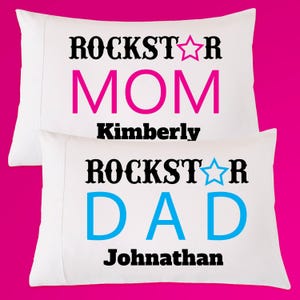 Anniversary Gift, Mom Dad Pillowcase, Wedding Gift, Valentines Day Present