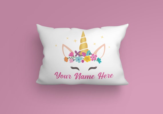 custom unicorn pillow