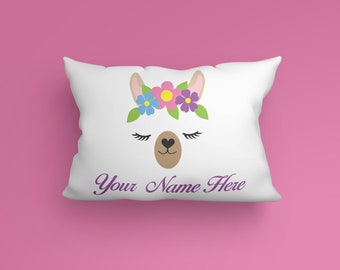 Personalized Llama Pillow Case