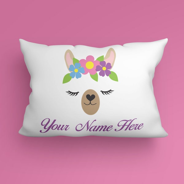 Personalized Llama Pillow Case