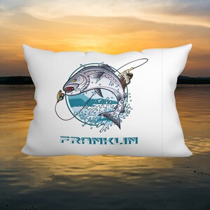 Fly Fishing Pillow Etsy
