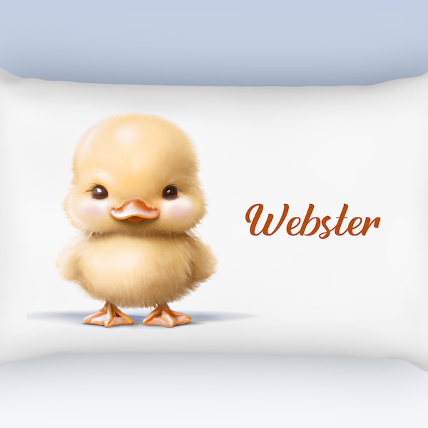 Animated Cute Baby Duckie Toddler Size 13x19 Pillowcase