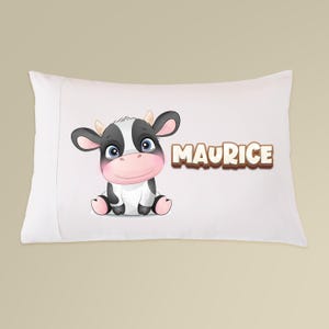 Personalized Cute Cartoon Cow Queen Size Pillowcase