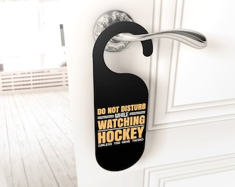 Do Not Disturb Hockey Door Hanger