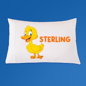 Personalisierter Kinder Queen Size Kissenbezug Cartoon Ente, Entenkissenbezug, Entenbettwäsche