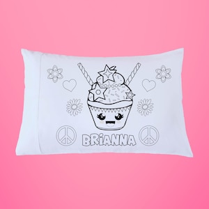 Personalized Children's Kids Coloring Pillowcase