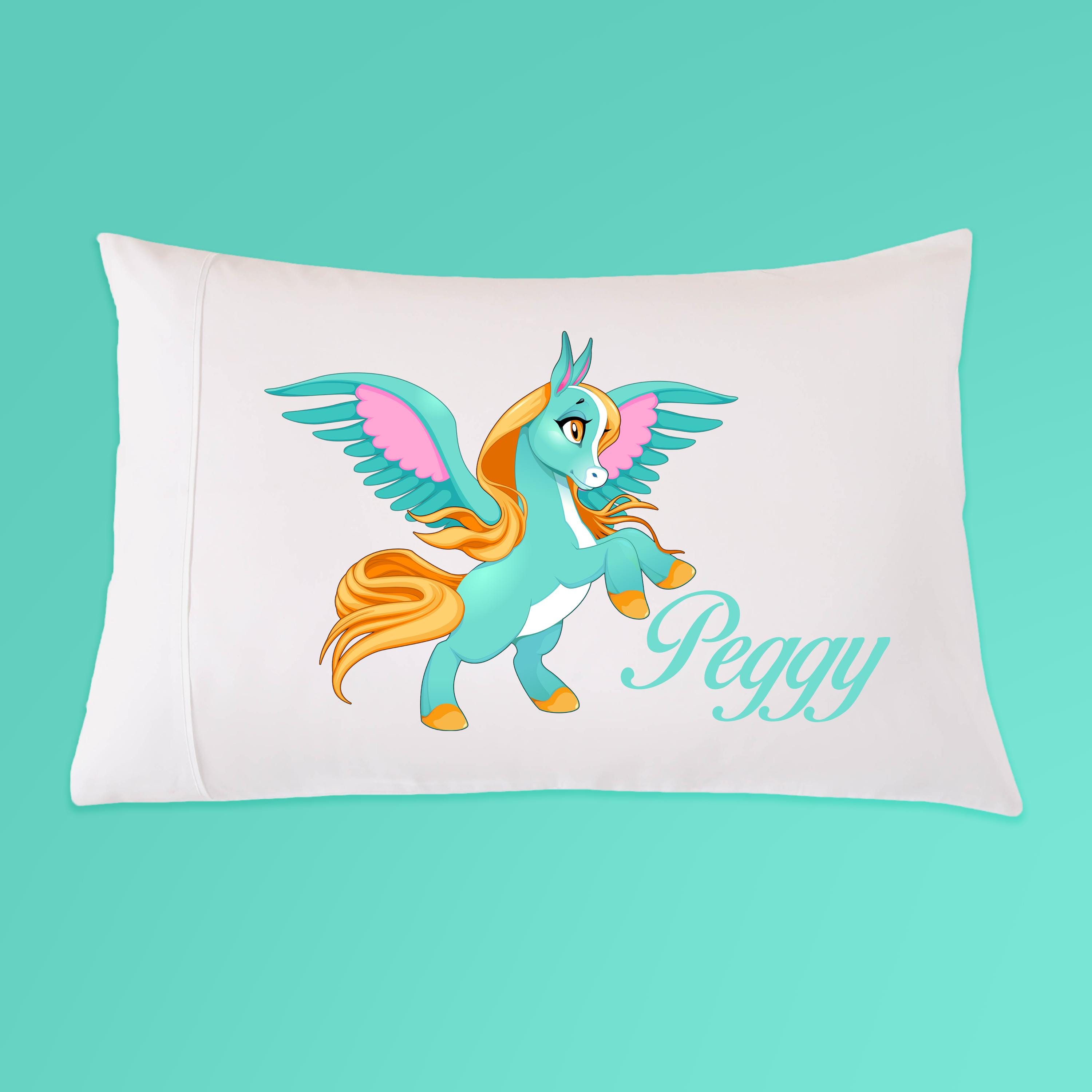 Personalized Kids Pegasus Name Pillow Case, Gift for Girl, Unicorn  Pillowcase - Etsy