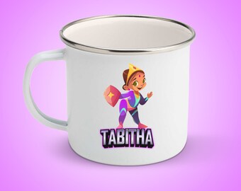 Personalized Kids Superhero Mug, Personalized Hero Cup, Superhero Drinkware For Children