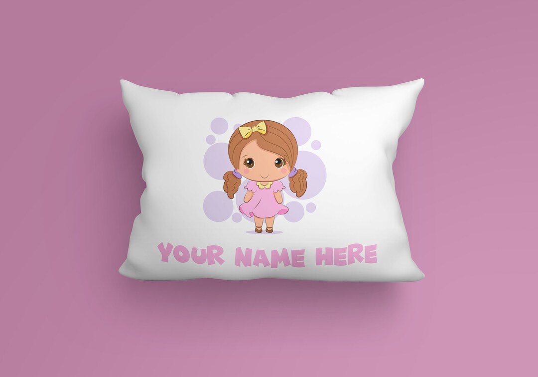 Personalized Kids Little Girl Pillow Case Etsy