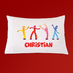 Personalized Wacky Waving Inflatable Arm Flailing Tubemen Pillowcase, Tube Men Pillowcase, Funny Pillowcase